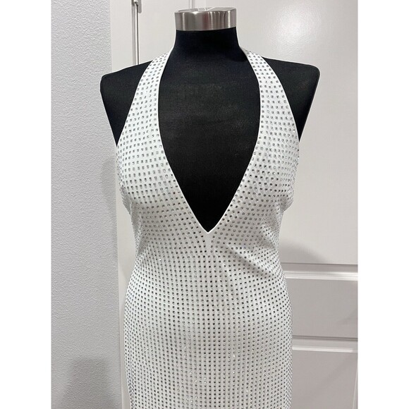 Zara White Halter Midi Dress - Picture 6 of 16